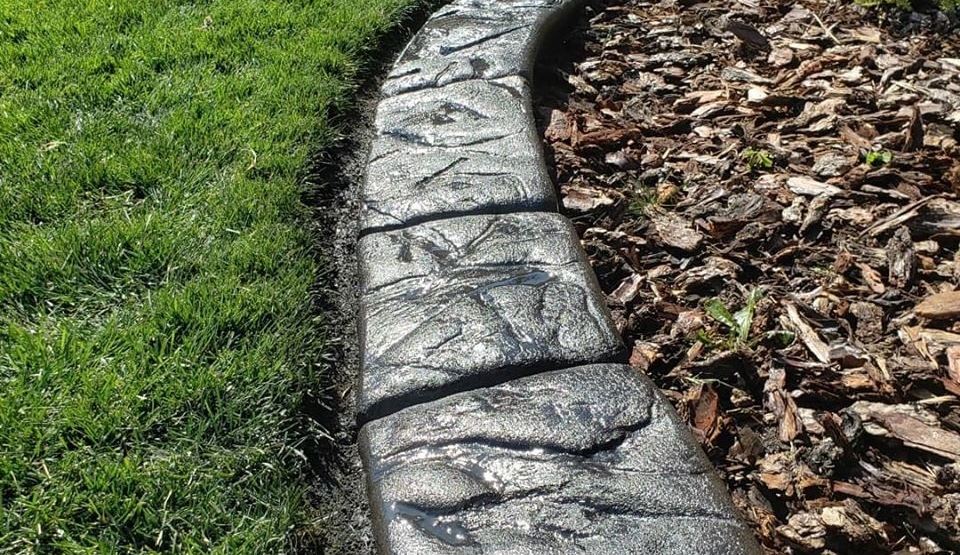 Custom Carved Concrete Curbing